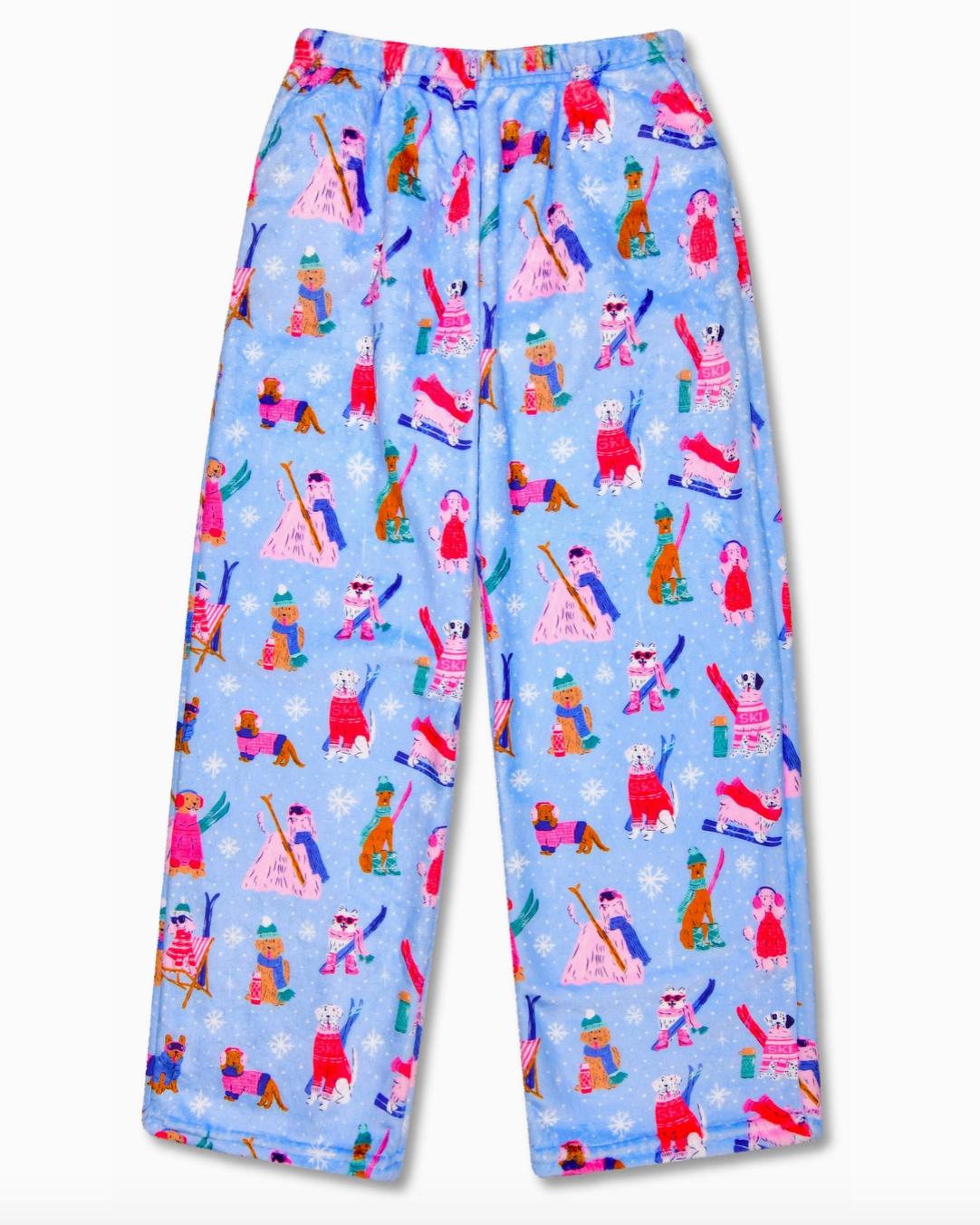 Plush PJ Pants - Ski Dogs