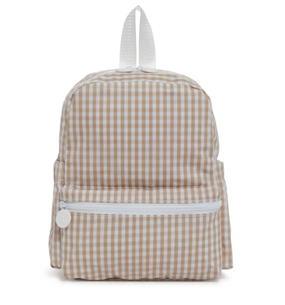 Mini Backer - Gingham Khaki