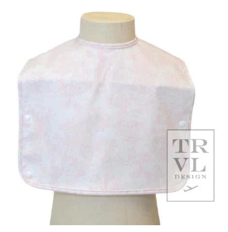 TRVL Bunny Toile Pink Bib