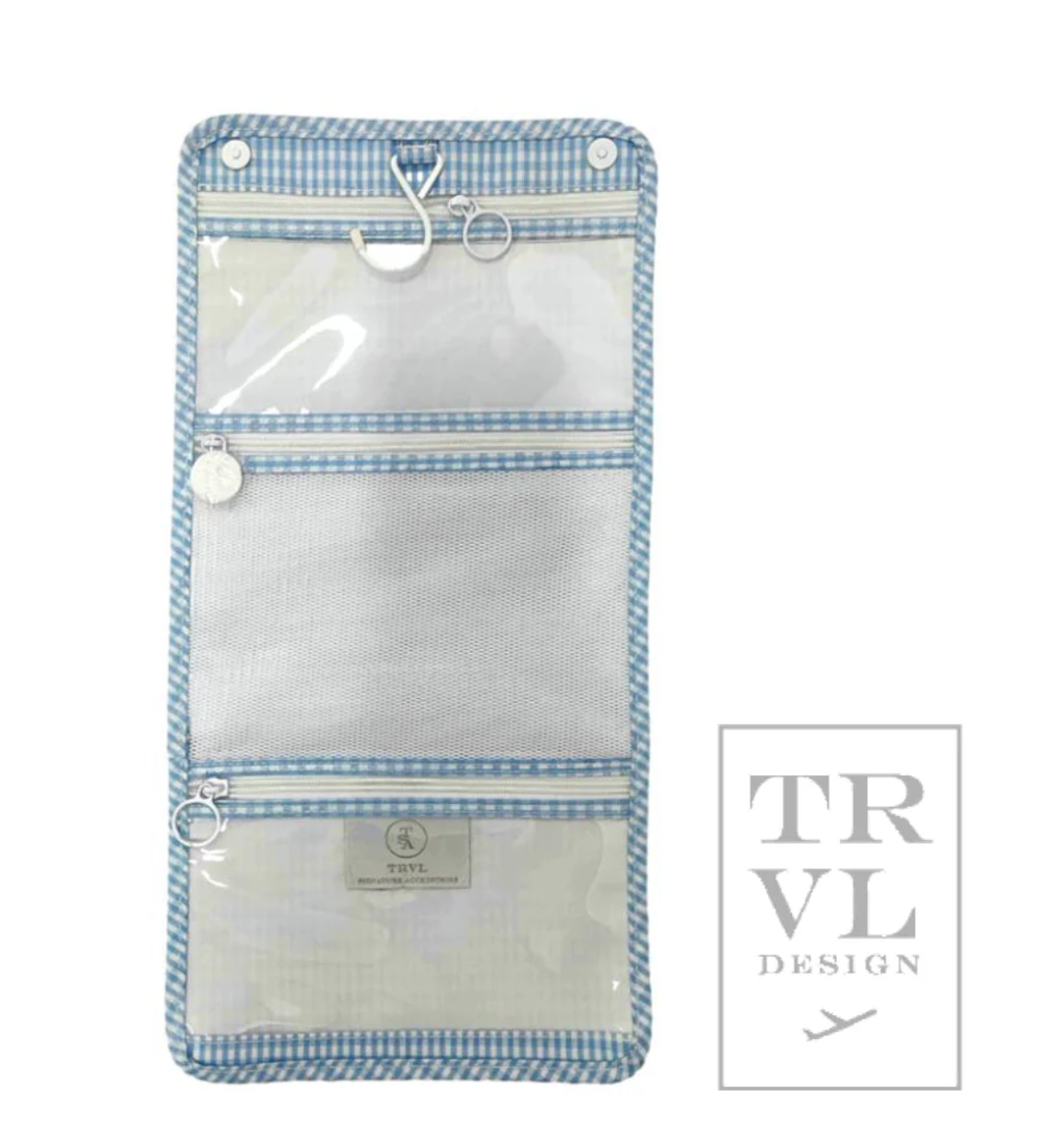 TRVL Design Bundle Up Hanging Bag * Gingham Mist