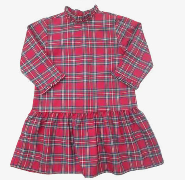 Red Christmas Plaid Penelope Dress