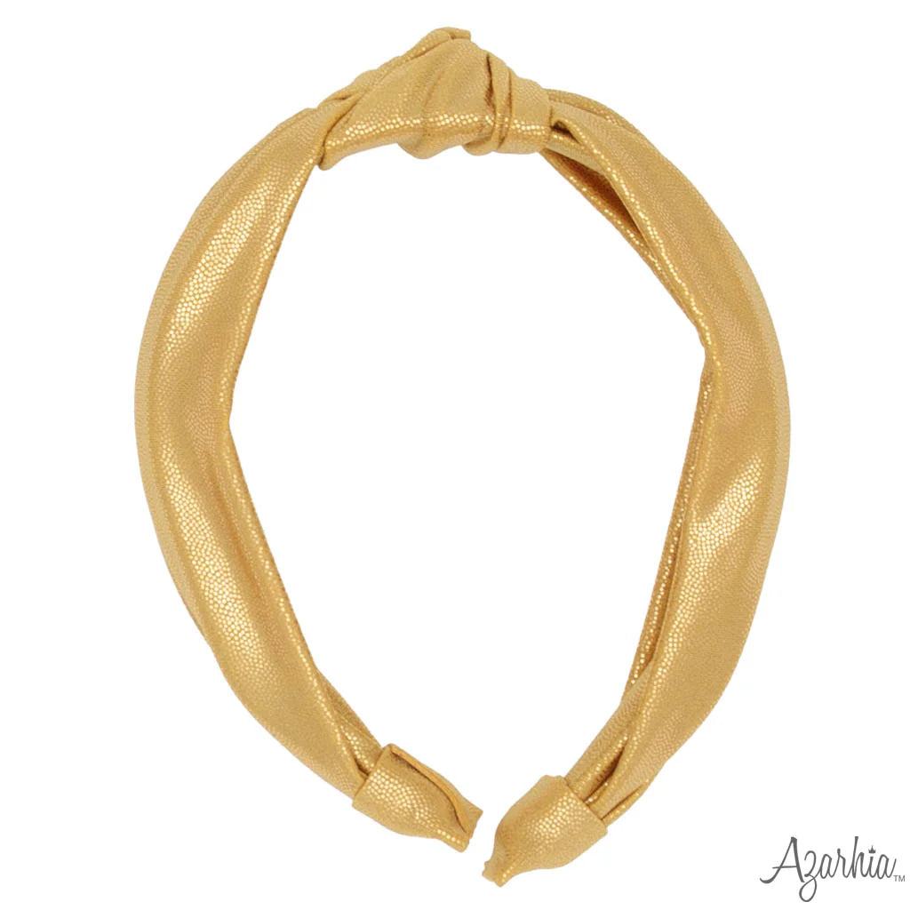 Top Knot Headband - Gold Shimmer