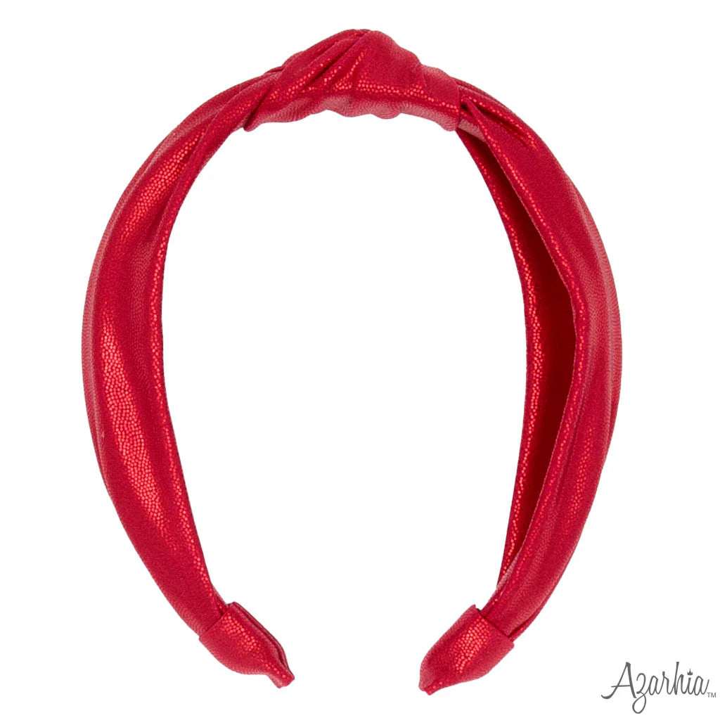 Top Knot Headband - Red Shimmer