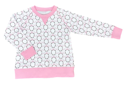 Pink Wreath Sidney Sweatshirt Legging Set **PRE-SALE**