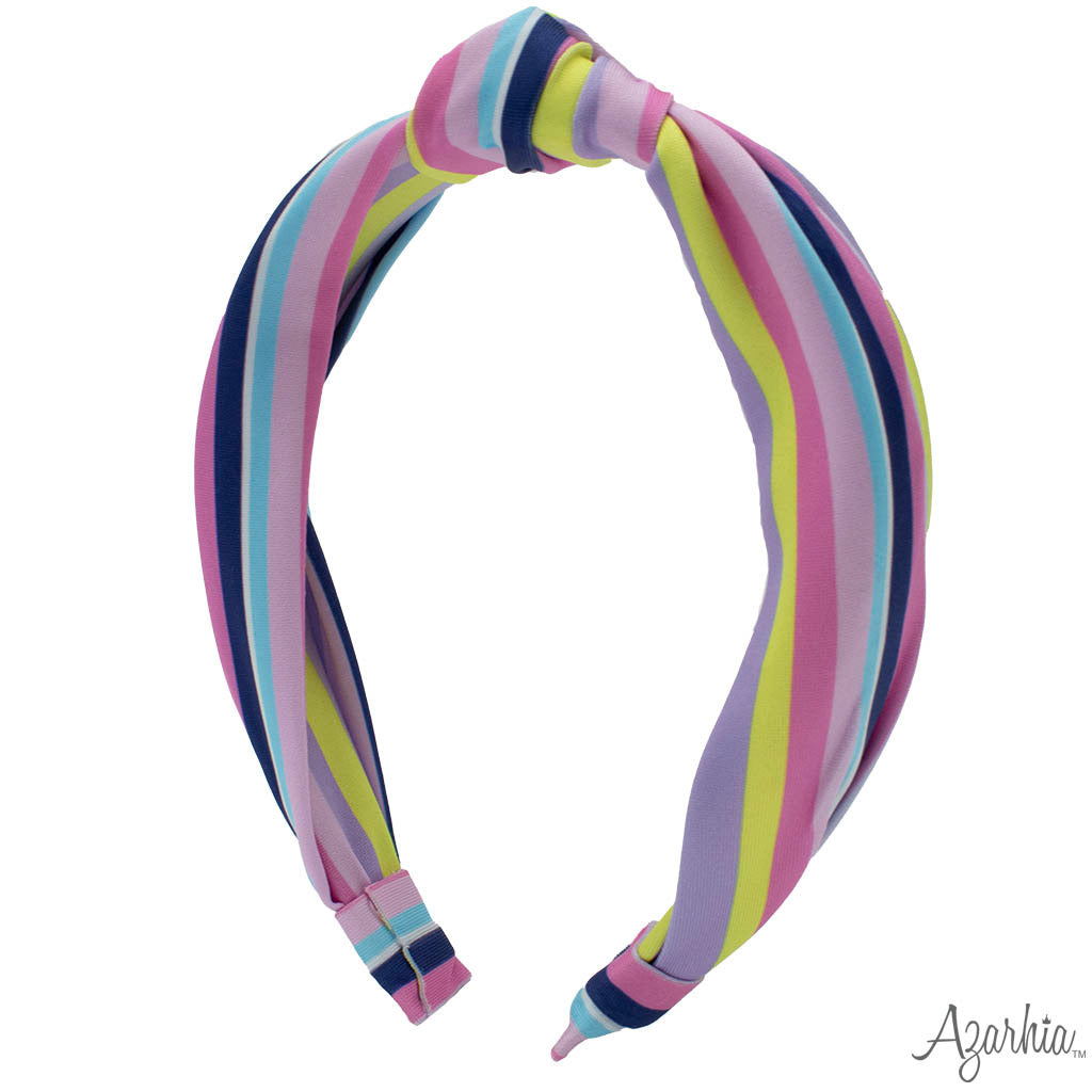 Top Knot Headband - Stripes