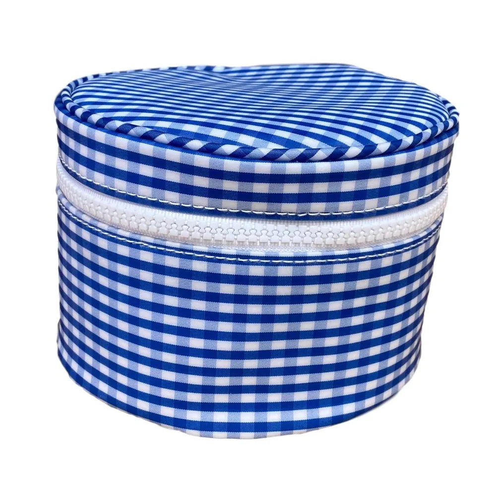 TRVL Roundup Jewel Case Gingham Royal