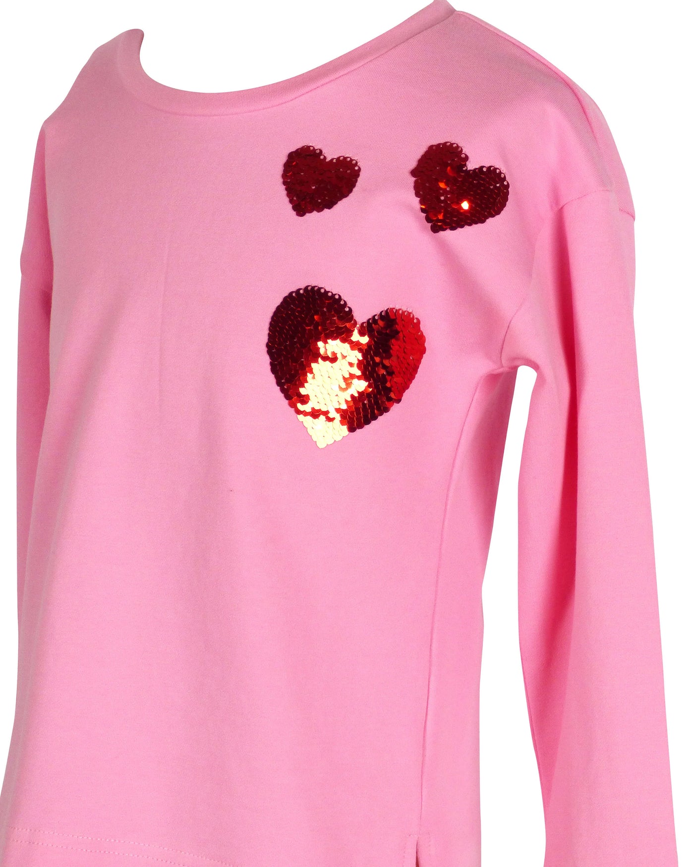 Yellow Lamb Tabby Pink Heart Top