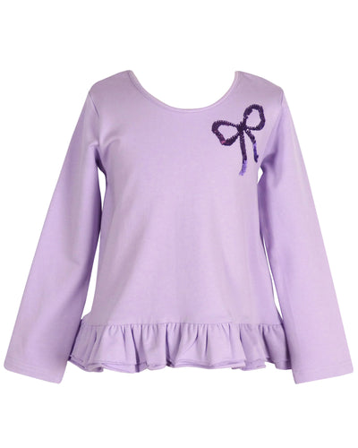 Yellow Lamb Lavender Tinley Bow Top Set