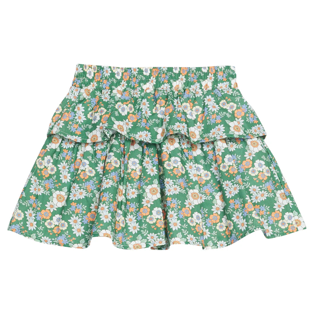 Two Tiered Circle Skort - Greenwich Garden Green