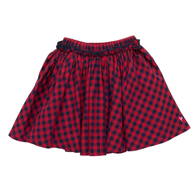 Gianna Skirt - Red/Blue Check