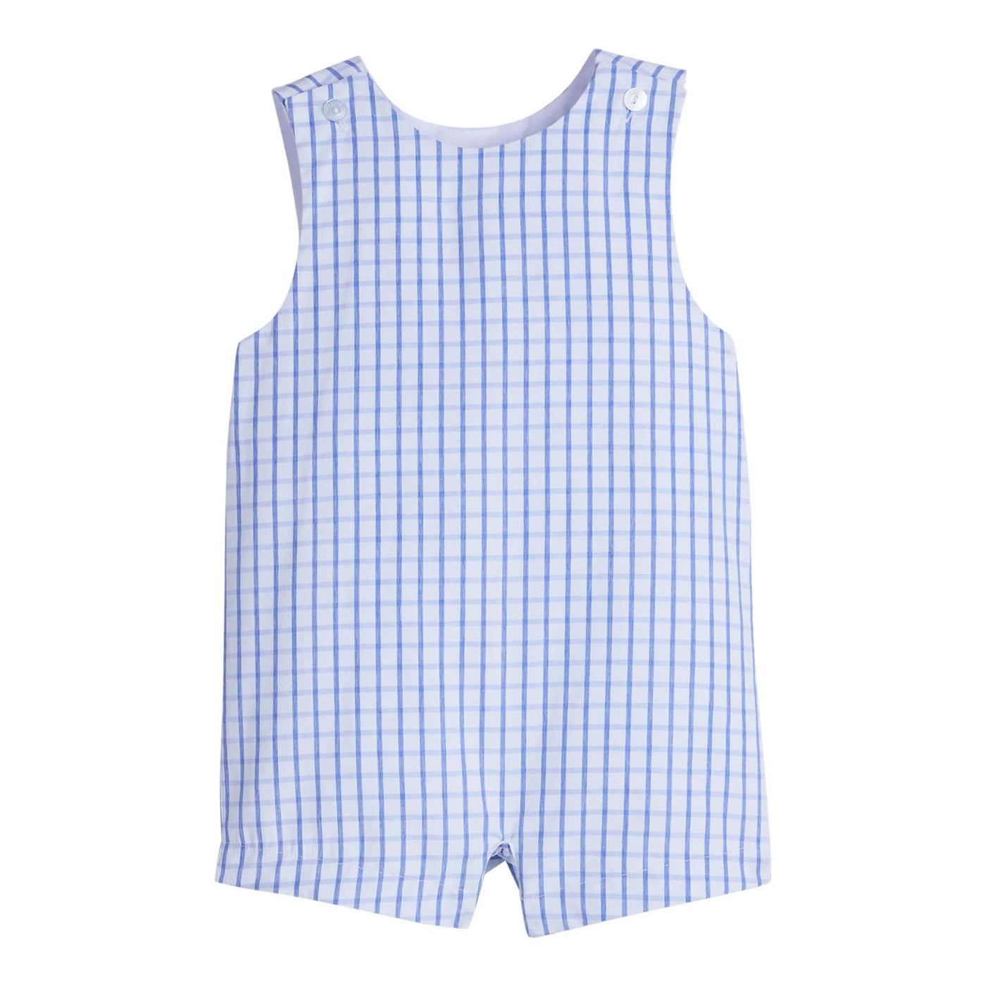 Vintage Romper - Royal Windowpane
