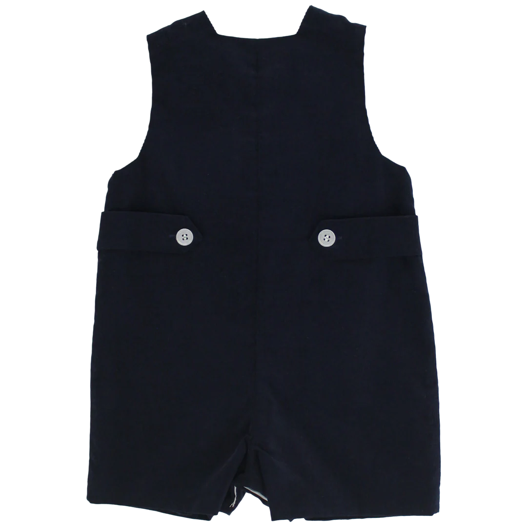 Navy Corduroy Short Tab Jon Jon