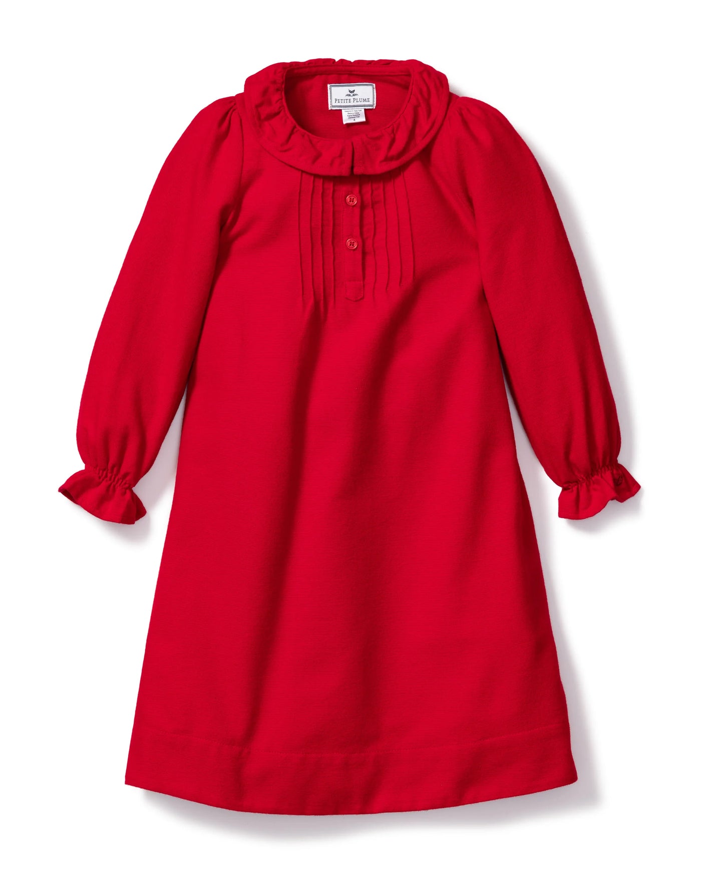 Victoria Nightgown - Red Flannel