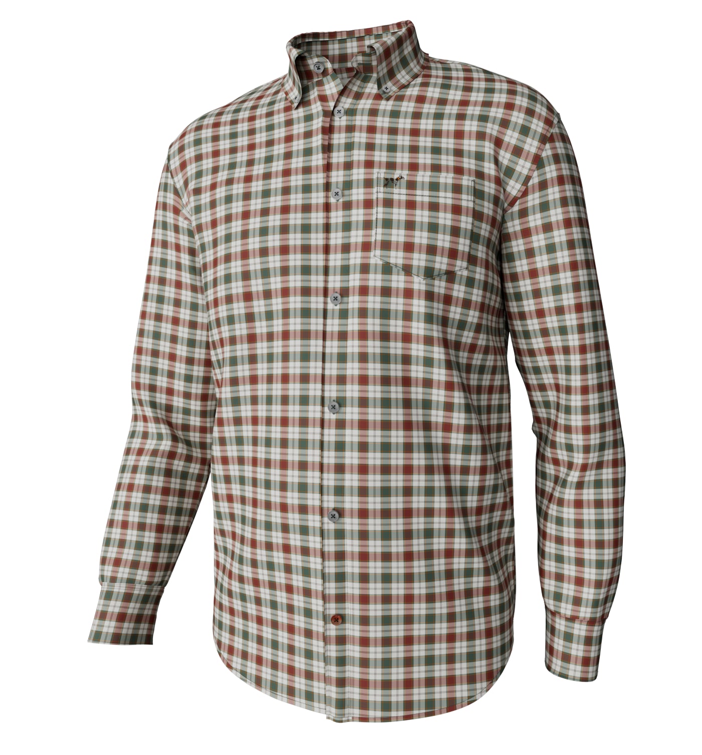 Hadley Vintage Button Down in Wright Festive Plaid
