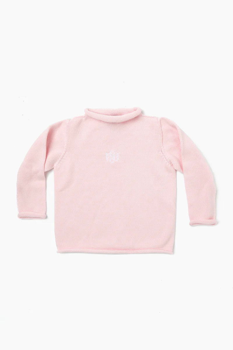 Jersey Rollneck Sweater - Pink