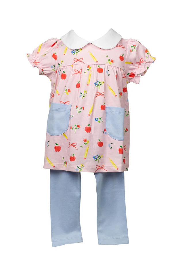 Girl Tunic Set - School Days