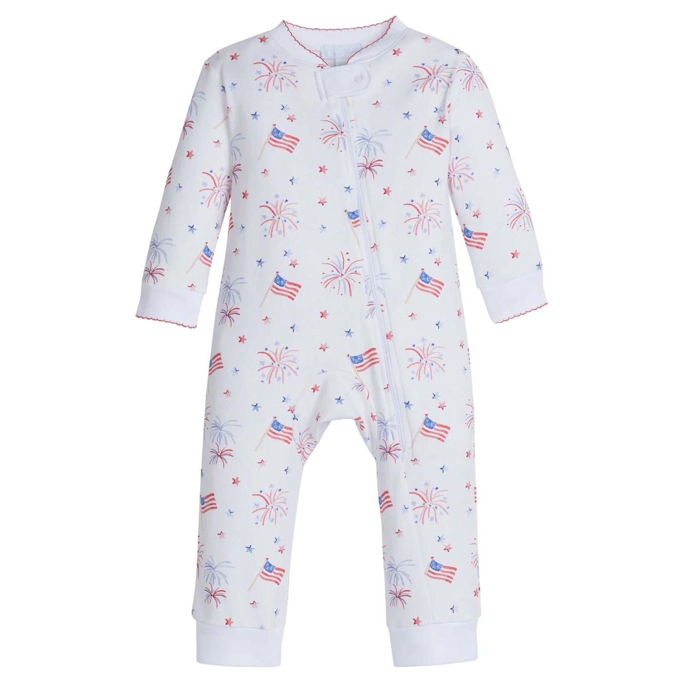 Zippered Romper - Flags