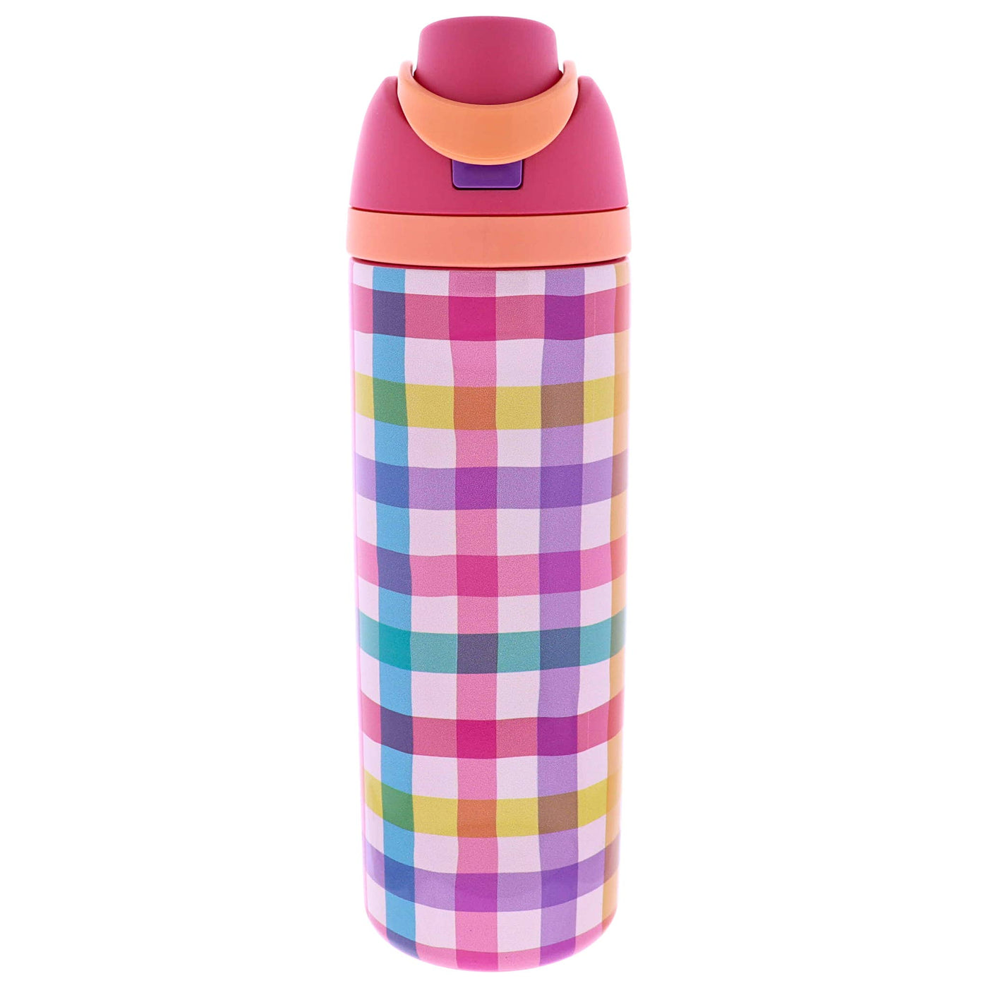 Gingham Water Bottle