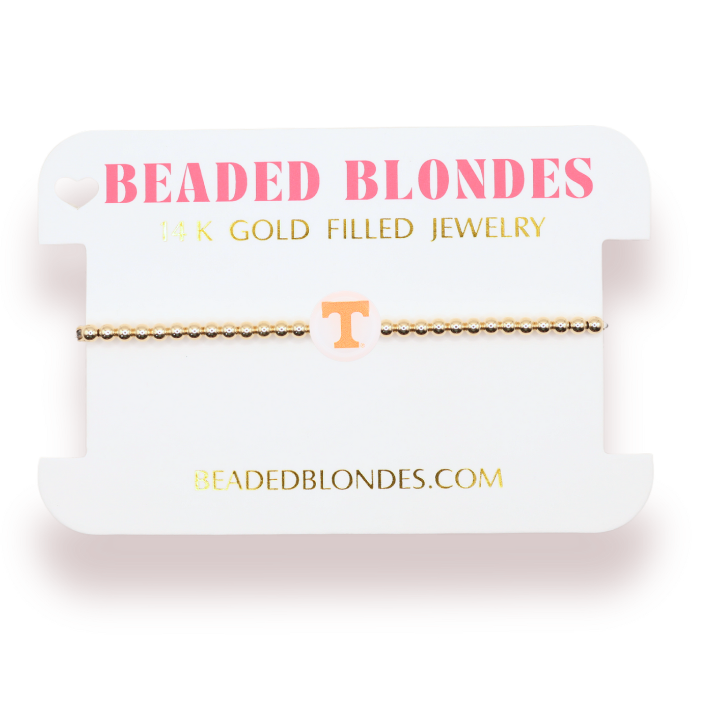 Tennessee/ Vols Logo Bracelet - Standard 6.75 inch / Gold