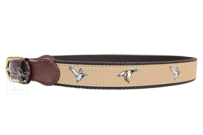 DUCK & DEER RIBBON BELTS: Flying Duck