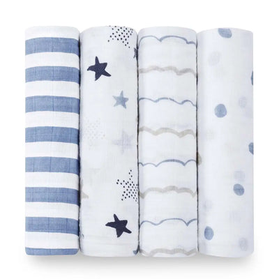 4 Pack Swaddle Blankets