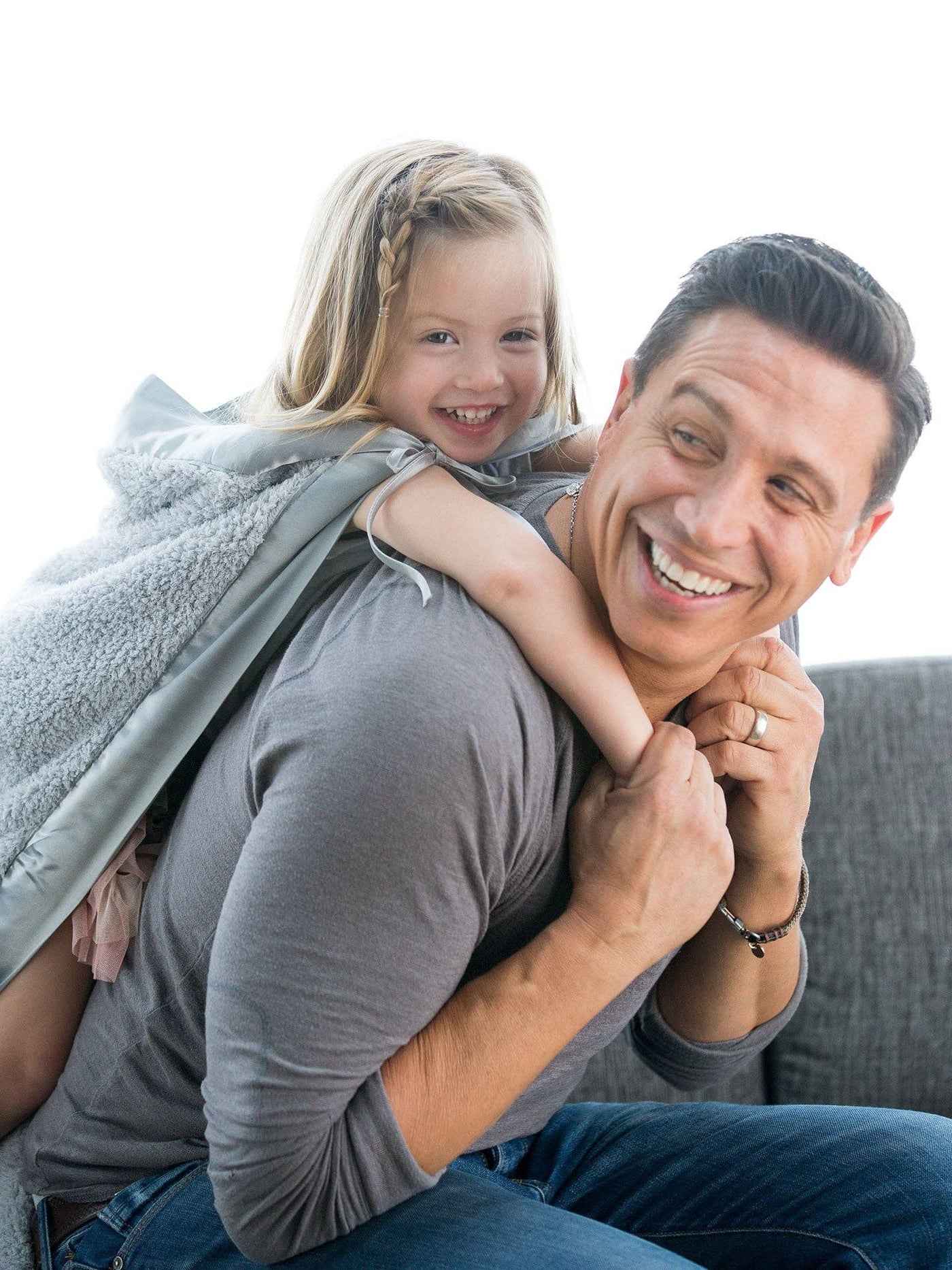 Chenille Baby Blanket - Blue