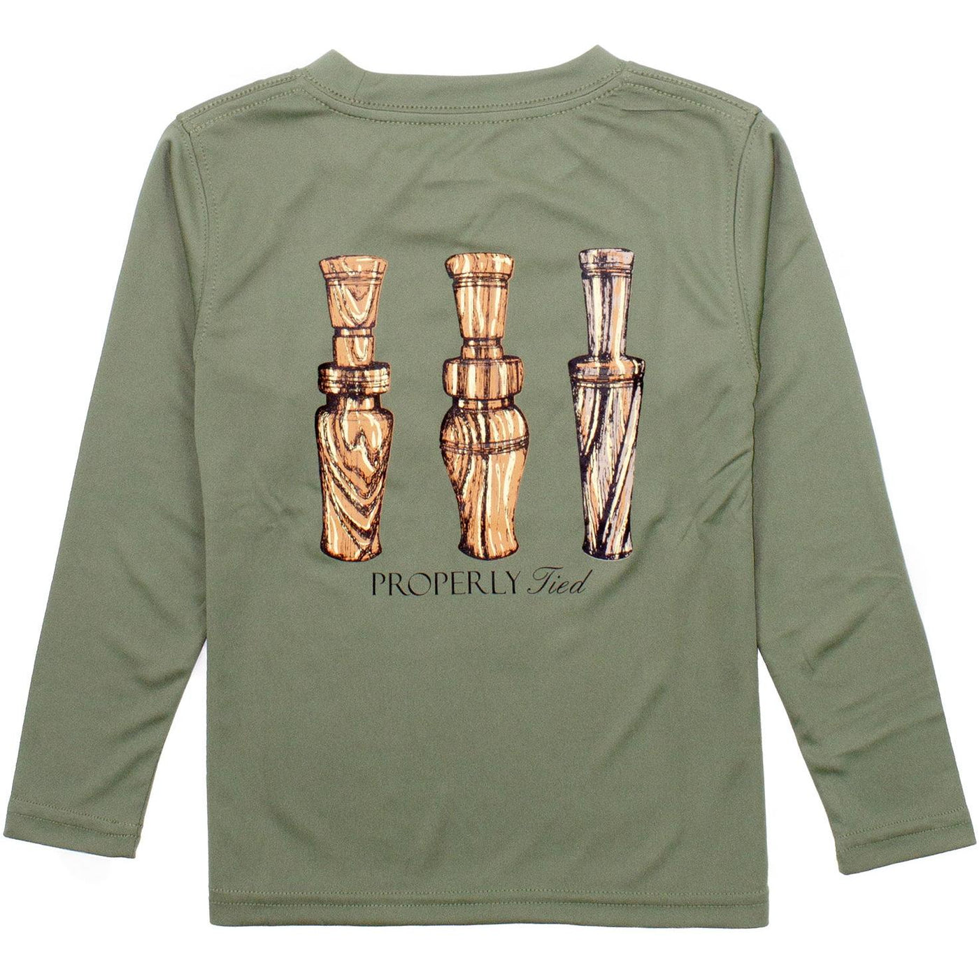 Prodoh L/S Perf Tee Duck Calls Olive