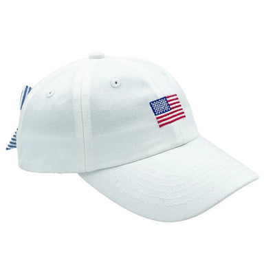 American Flag Embroidered Hat - Girl
