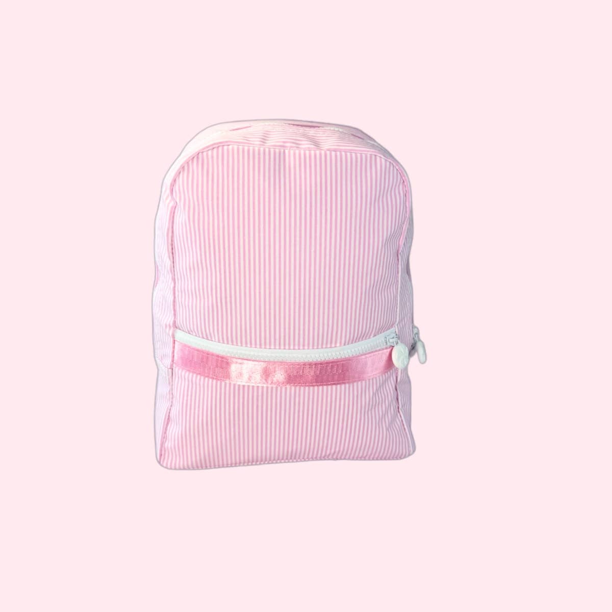 Pink Preppy Stripe ~Glossy~ Small Backpack | Mint
