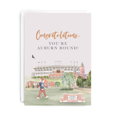 "You're Auburn Bound" Greeting Card, Graduation
