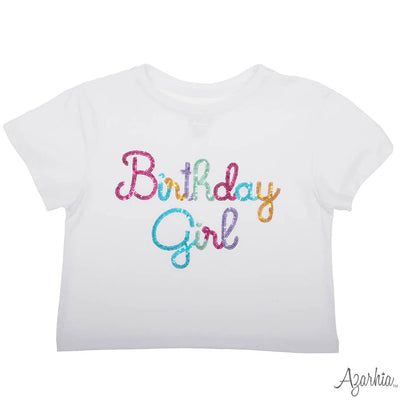 Sequin 'Birthday Girl' Boxy Tee