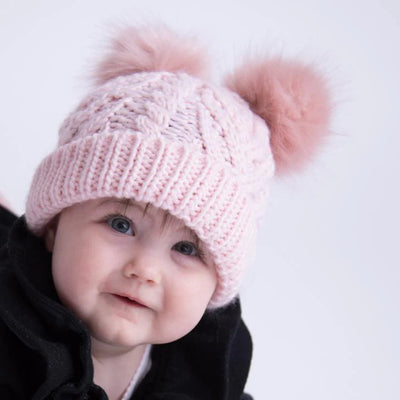 Fluffer Beanie Hat - Blush Pink