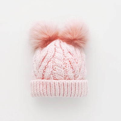 Fluffer Beanie Hat - Blush Pink