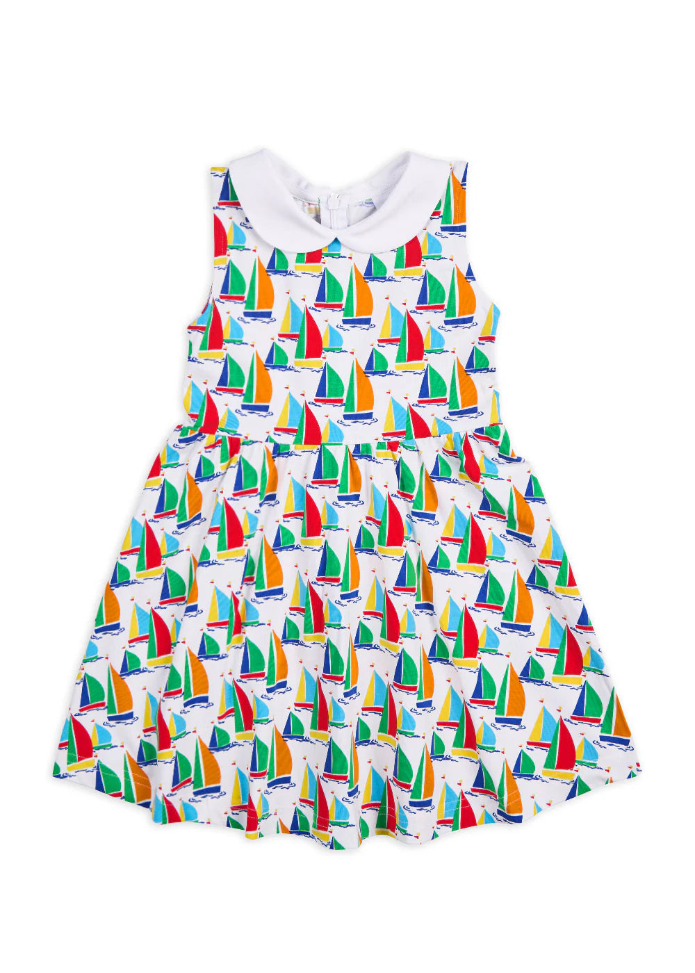 Florence Sailboat Print Twirl Dress