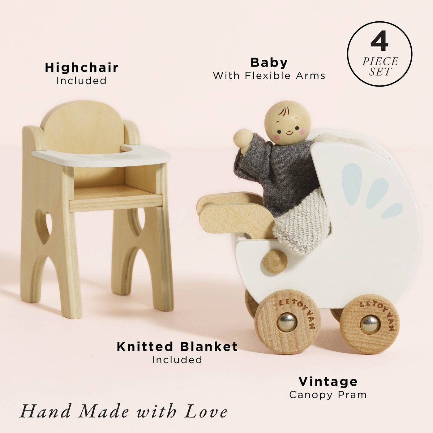 Dolls House Nursery & Baby Set