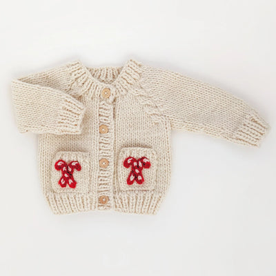 Cardigan Sweater - Candy Cane