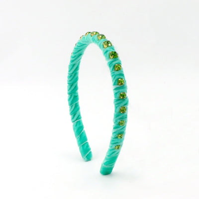 Poppyland Velvet Stones Headband Mint