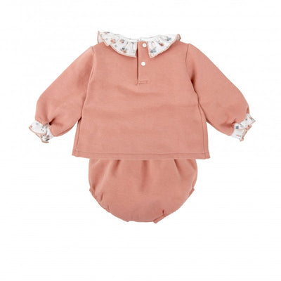 Girl Acrylic Romper & Bonnet - Make Up