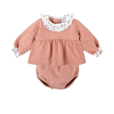 Girl Acrylic Romper & Bonnet - Make Up