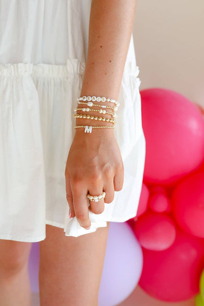 Coastal Pearl Bracelet in Gold - Petite 6.25 inch