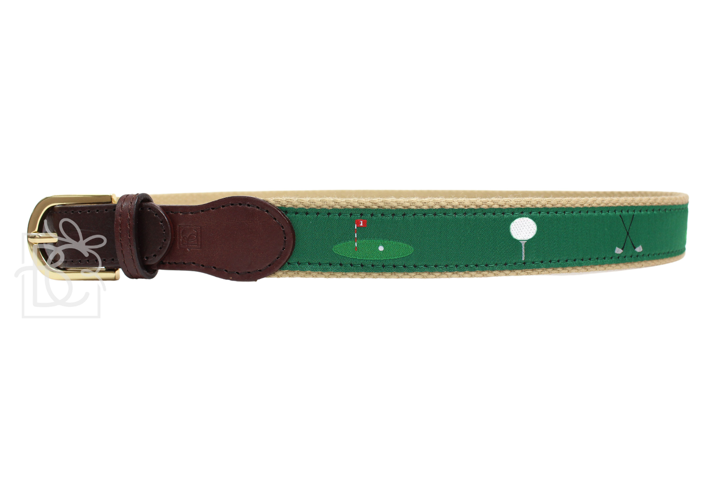 SPORT RIBBON BELTS WITH LEATHER ENDINGS: Golf Cart