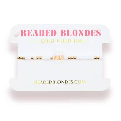Tennessee/ Vols Logo Bracelet - Standard 6.75 inch / Gold