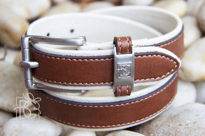Double Leather Belt Brown/Light Brown