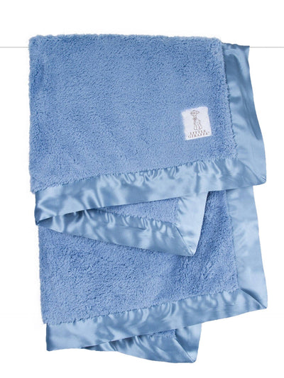 Chenille Baby Blanket - Blue
