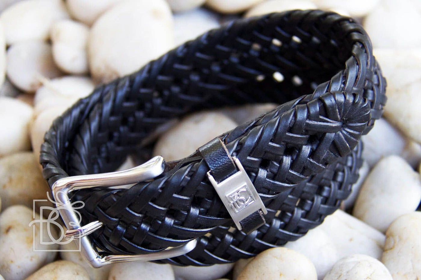 Braided Leather Belt Brown