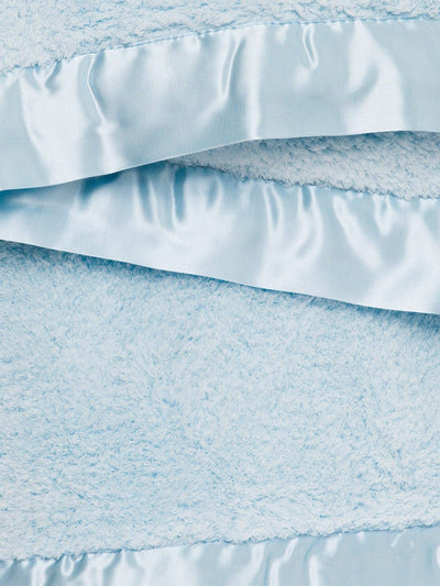 Chenille Baby Blanket - Blue