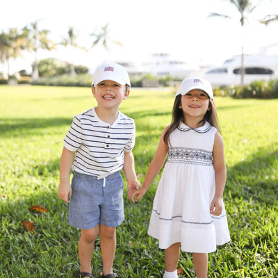 American Flag Embroidered Hat - Girl