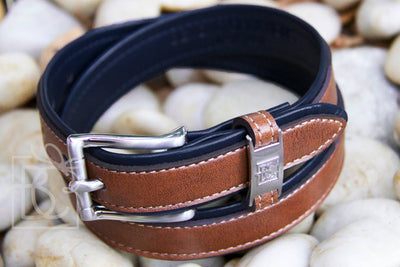 Double Leather Belt Brown/Light Brown