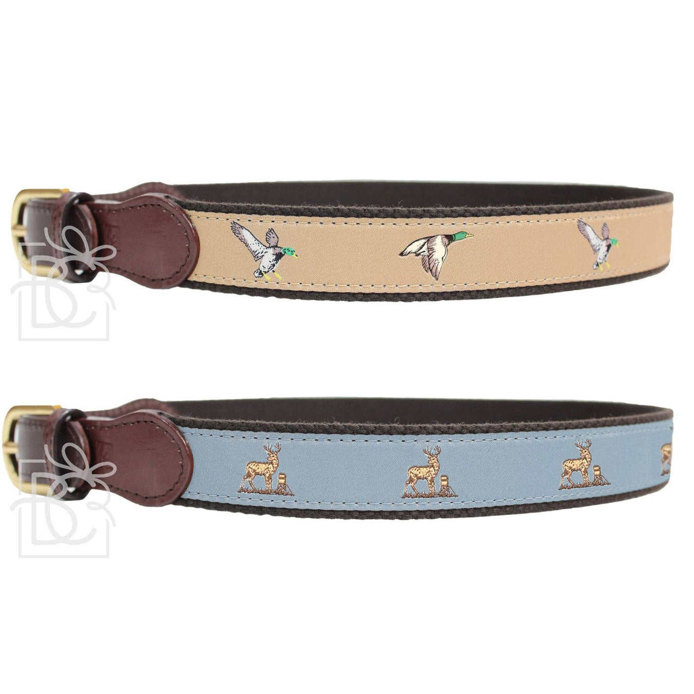 DUCK & DEER RIBBON BELTS: Deer