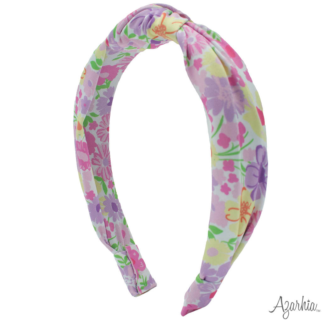 Top Knot Headband - Fall Flowers